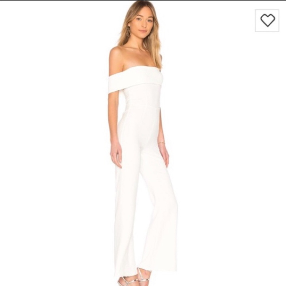 Revolve by the way. Aubrey Off Shoulder Jumpsuit